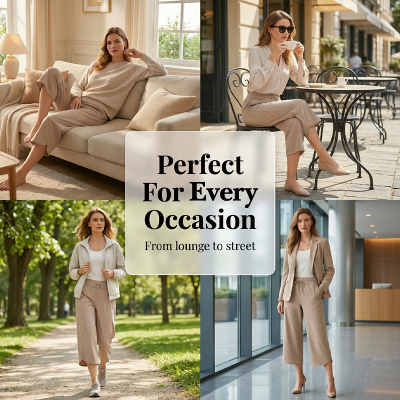 📢📢50% OFF !! ⏰Women's Casual Wide-Leg Capri Pants