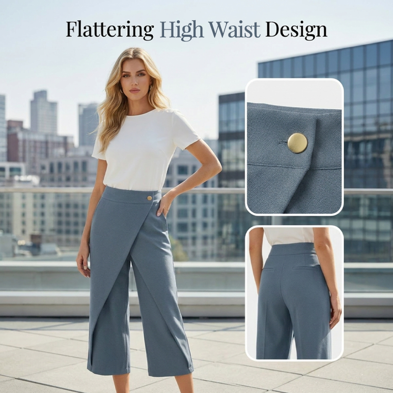 ⏳Limited-time 50% off⏰Women's Patchwork Cropped Casual Trousers👖