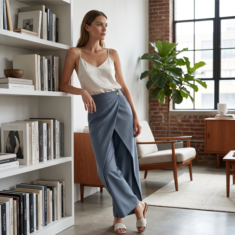 ⏳Limited-time 50% off⏰Women's Patchwork Cropped Casual Trousers👖