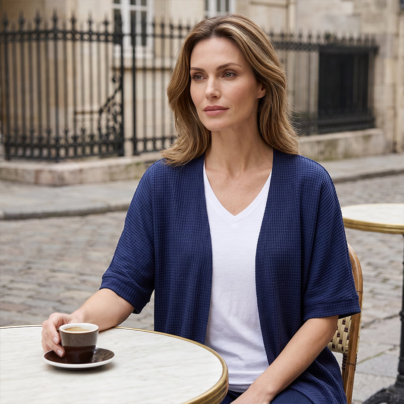 Women's Casual Short Sleeve Cardigan