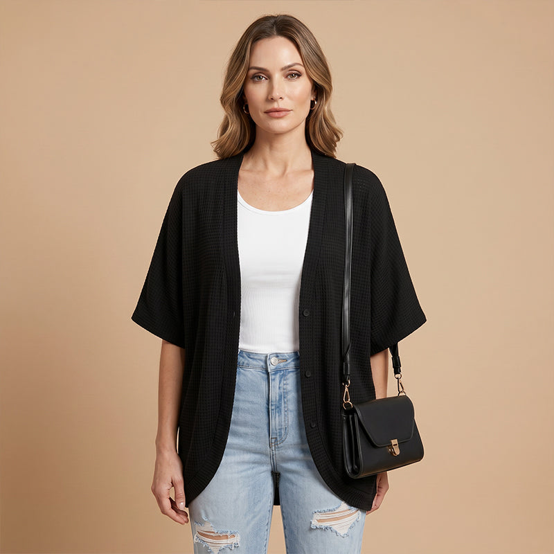 Women's Casual Short Sleeve Cardigan