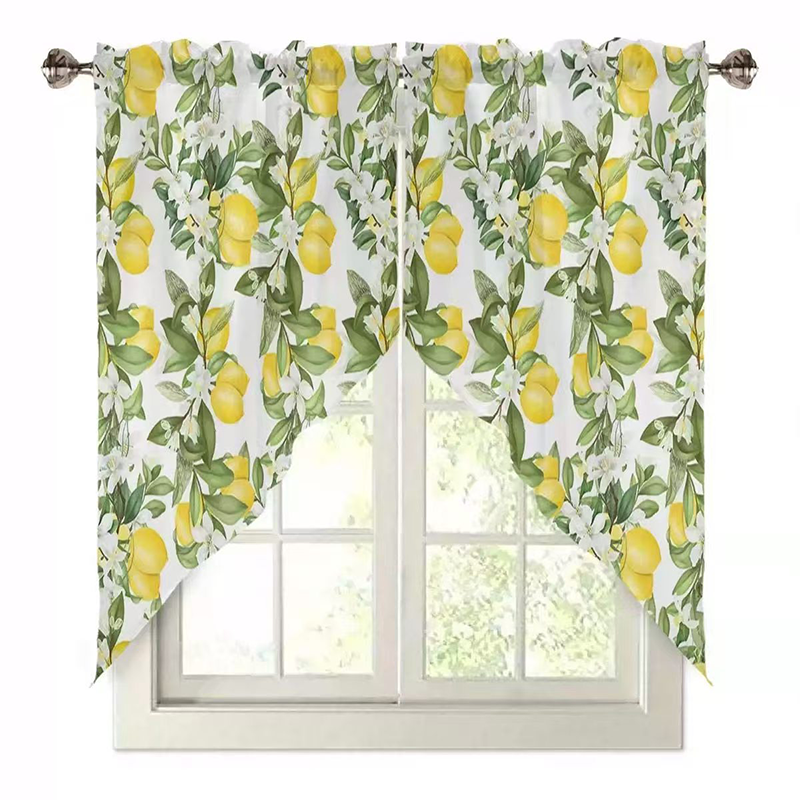 🌿 Botanical Print Rod Pocket Window Curtains 🌸