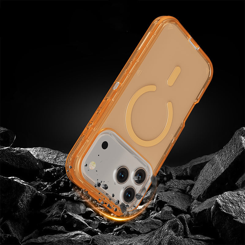 📱Shockproof Clear Magnetic Phone Case🛡️ – Strong Magnetic Lock, Anti-Yellowing & 360° Protection