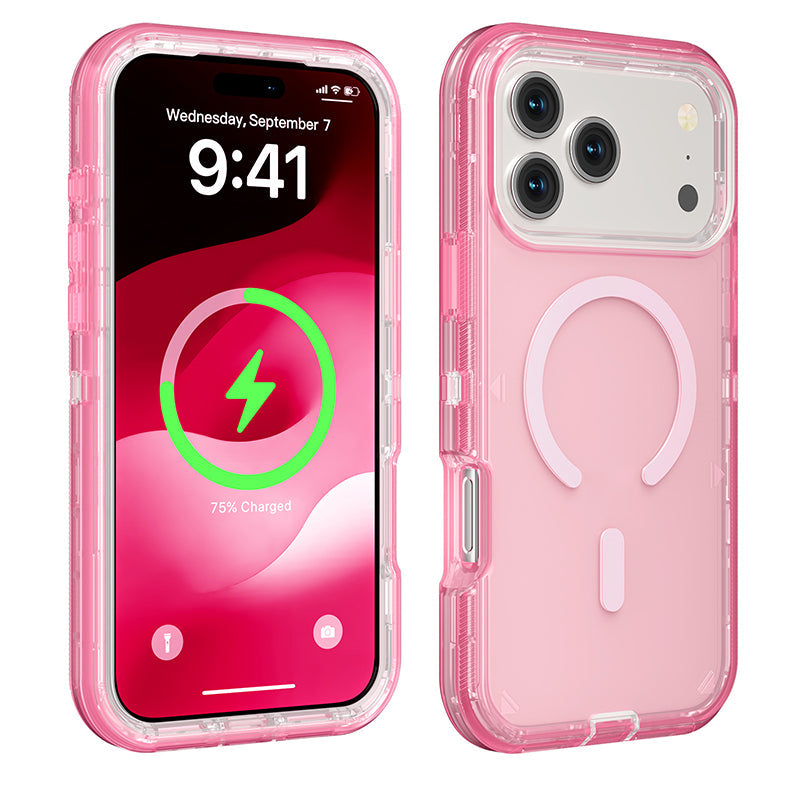 📱Shockproof Clear Magnetic Phone Case🛡️ – Strong Magnetic Lock, Anti-Yellowing & 360° Protection