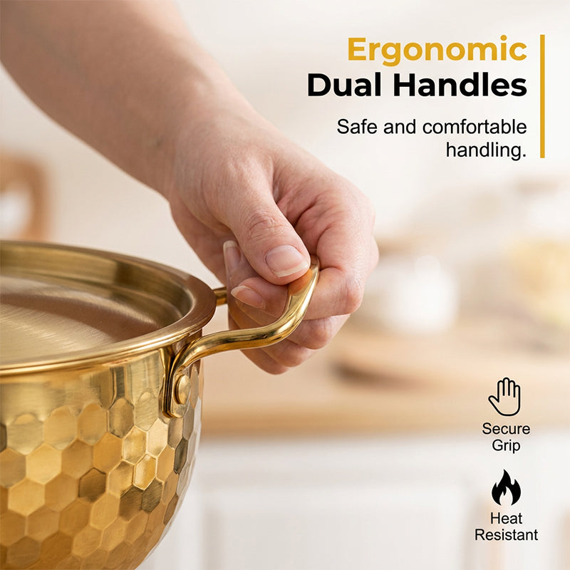 📢📢49% OFF !! ⏰Thickened Stainless Steel Hammered Pot