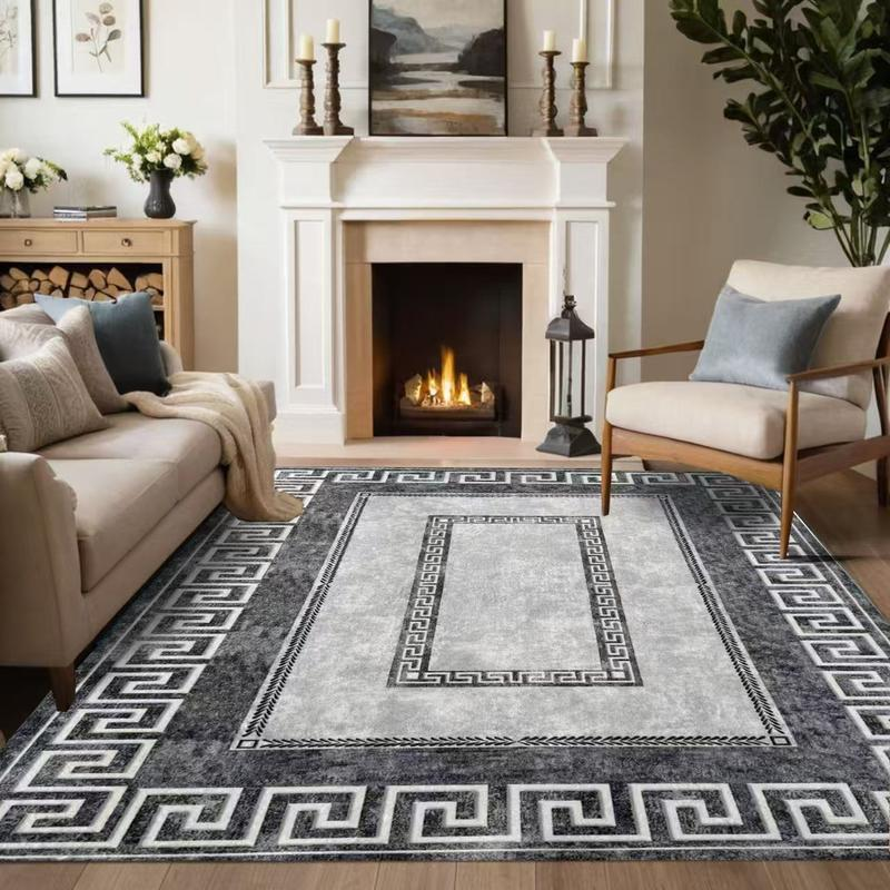 Non-Slip Low Pile Area Rug