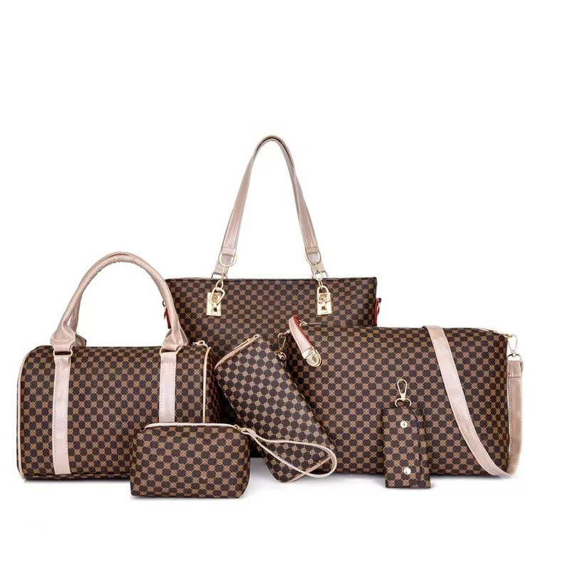 📢📢50% OFF !! ⏰Stylish 6-in-1 Mother & Baby Bag Set – Printed, Versatile Shoulder, Crossbody & Handbag for Everyday Use 🌿