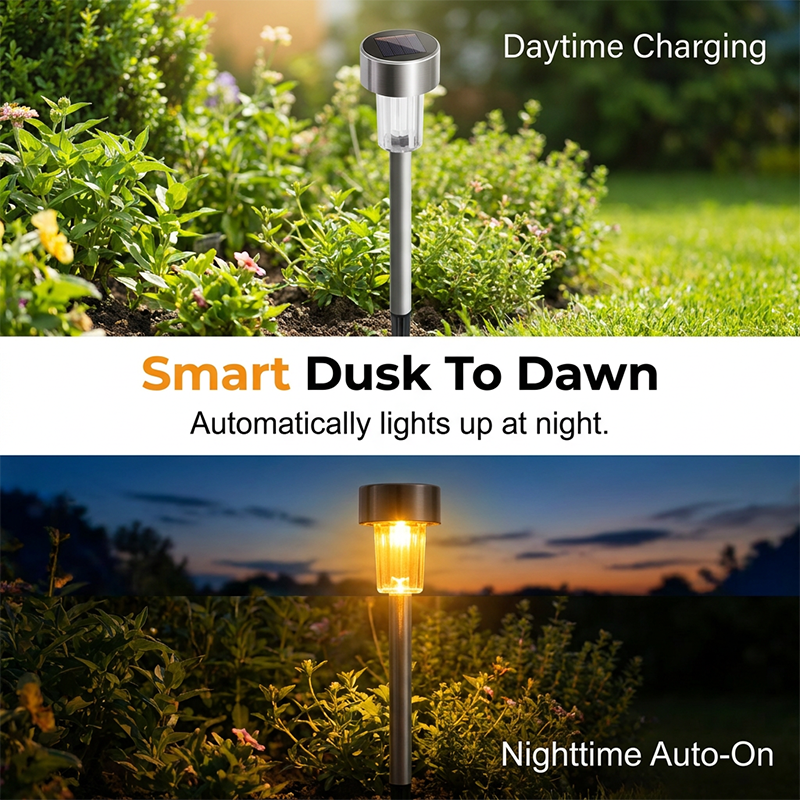 Solar Powered LED Garden Stake Light