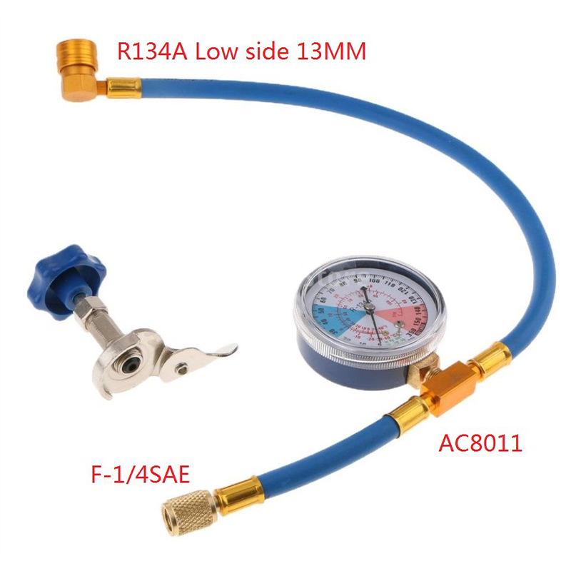 R134a AC Refrigerant Charging Hose with Gauge