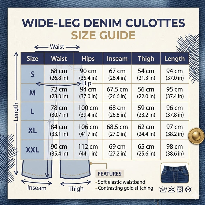 👖 LIMITED-TIME 50% OFF! ☁️ Women's Pull-On Wide-Leg Cropped Denim Jeans – Effortless Comfort, Elastic Waist, Chic Silhouette ✨