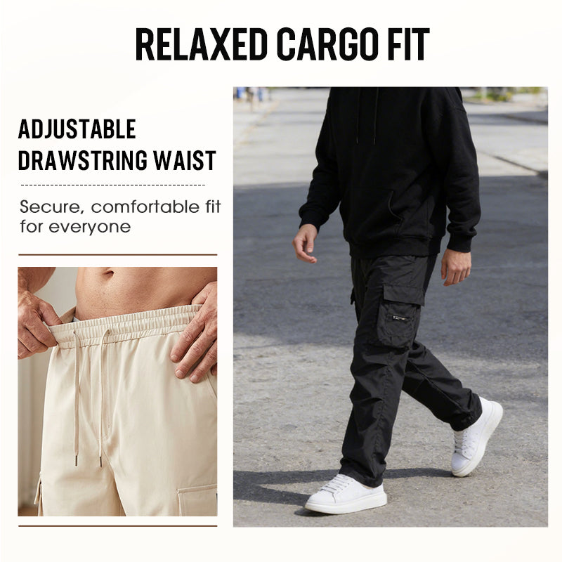 Men's Casual Cargo Pants with Multi-Pockets