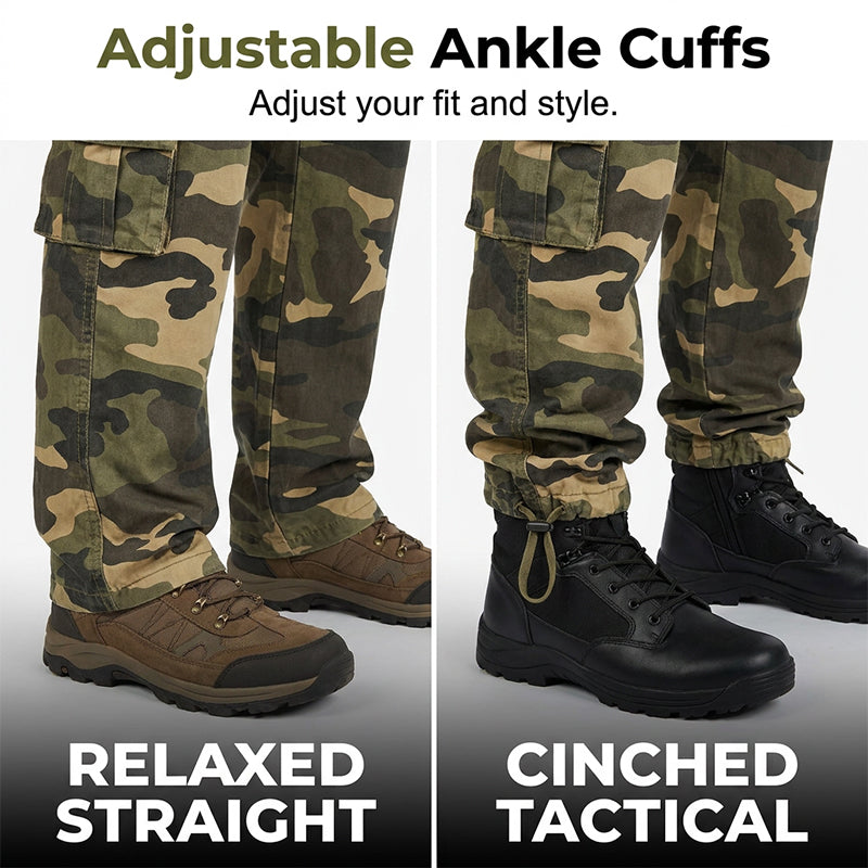 👖 50% OFF NOW! ⏳ Men's Outdoor Camouflage Cargo Trousers – Durable ripstop fabric, multi-pockets & reinforced knees – perfect for hiking, hunting or work 🌲