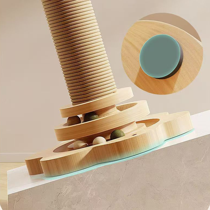 🏆LAST DAY SALE 50% OFF🔥Multifunctional Cat Activity Center with Scratcher and Toys