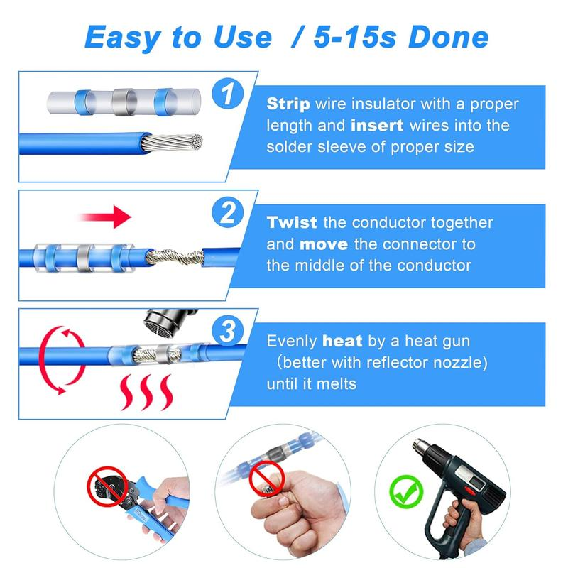 Waterproof Solder Seal Wire Connectors Kit