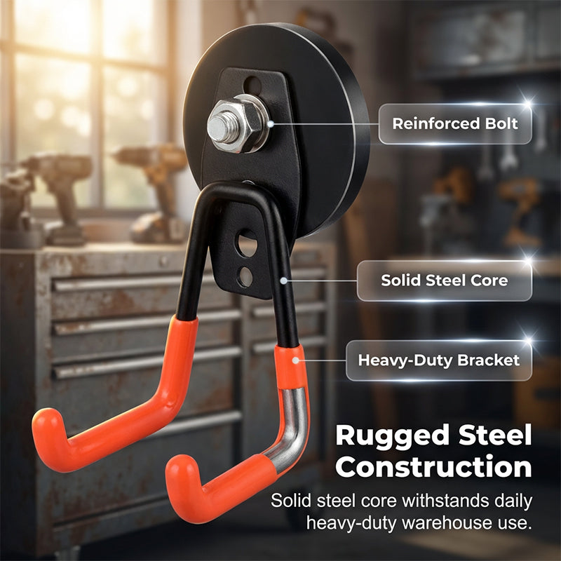 Heavy-Duty Magnetic Double-Claw Hook
