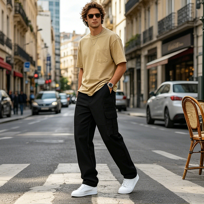 Men's Relaxed Fit Straight-Leg Cargo Pants