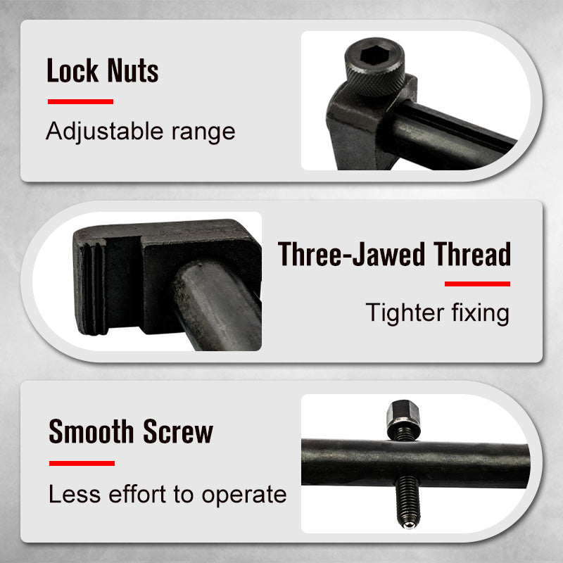 🔧 2026 Sale — Over 32,000 Sold! ⚙️ Adjustable Crank Pulley Puller – No-Slip Jaw Grip 🛠️