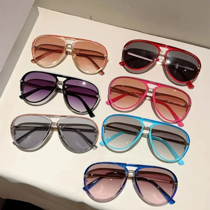 🔥 Women's Retro Double-Bridge Sunglasses