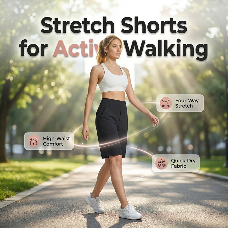 📢📢50% OFF !! ⏰Comfortable Stretch Walking Shorts for Women