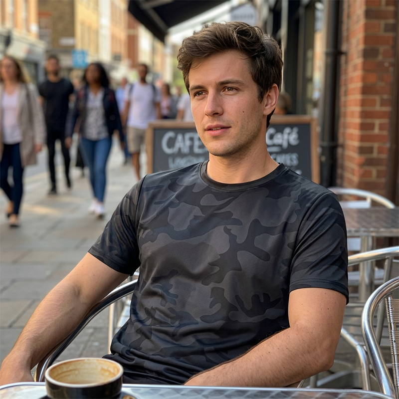 🏃‍♂️ 50% OFF NOW! 🌲 Men's Quick Dry Camo Sports T-Shirt – Moisture Wicking & Active Fit – Train in Style 💪