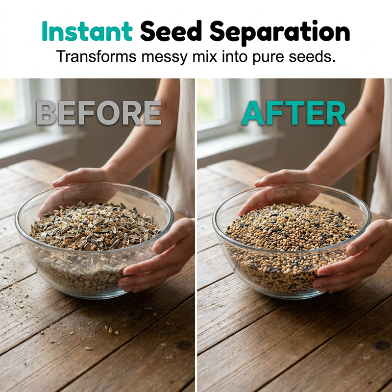 Rechargeable Bird Seed Shell Separator