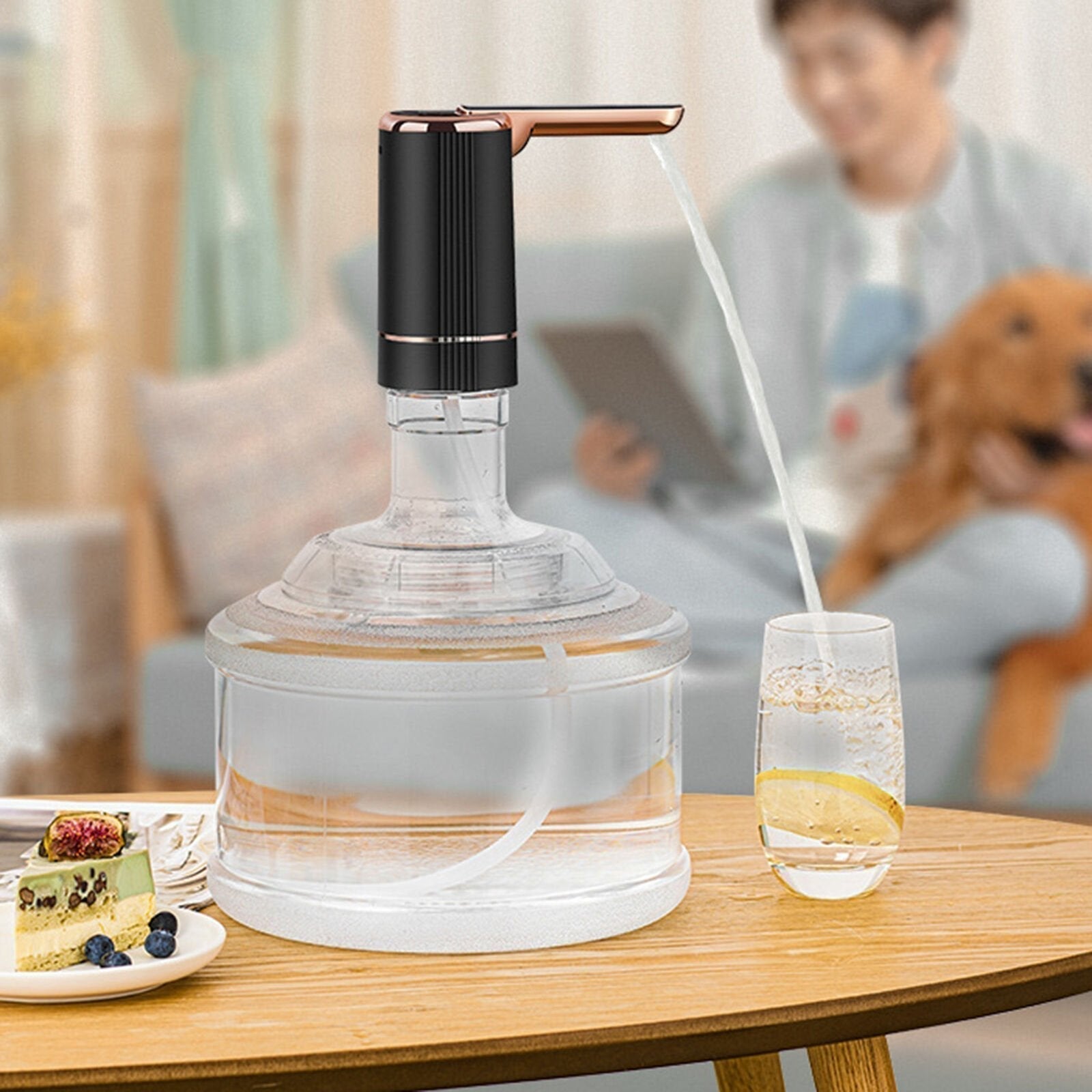 🚰 Foldable Electric Water Pump Dispenser – Portable USB Water Transfer Pump, Universal Fit for 2-5 Gallon Jugs, Camping & Home Water Dispensing