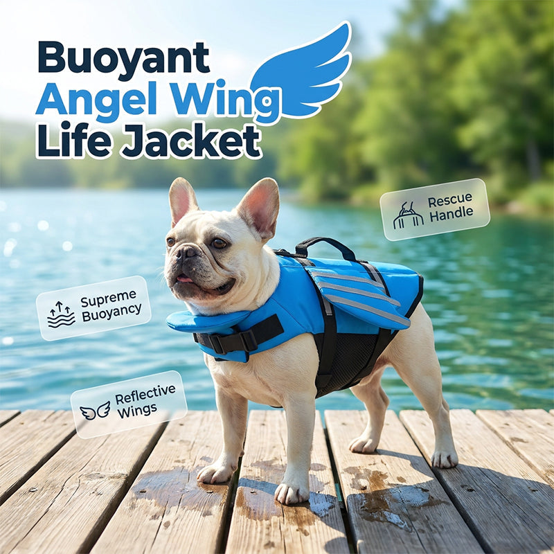 🐶 First 50 customers enjoy a 50% discount ✨ Reflective angel wings dog life jacket