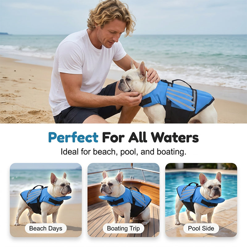 🐶 First 50 customers enjoy a 50% discount ✨ Reflective angel wings dog life jacket