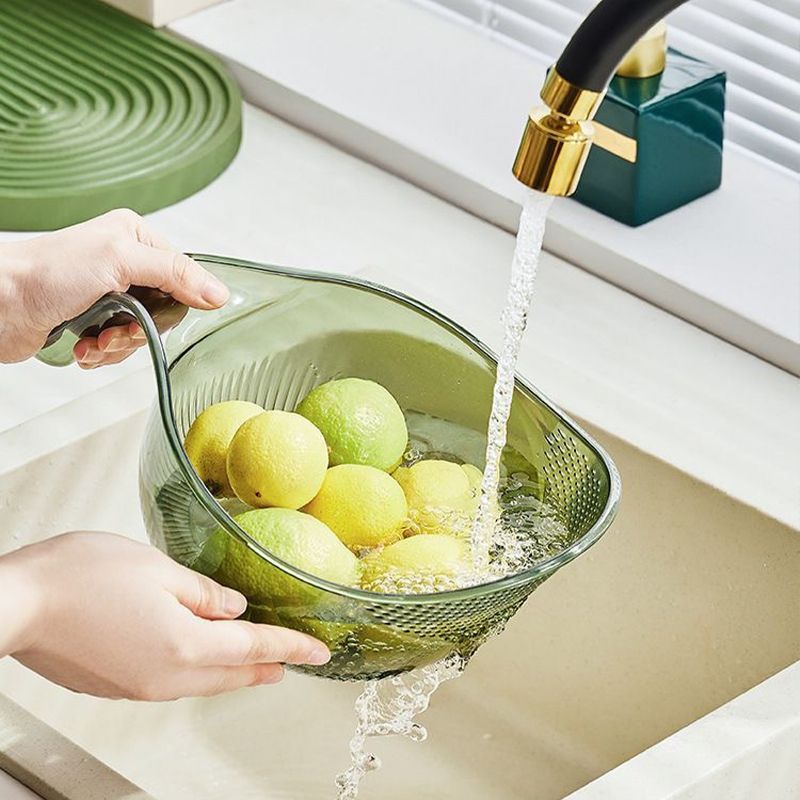 Multipurpose Rice Washing Bowl Strainer with Handle