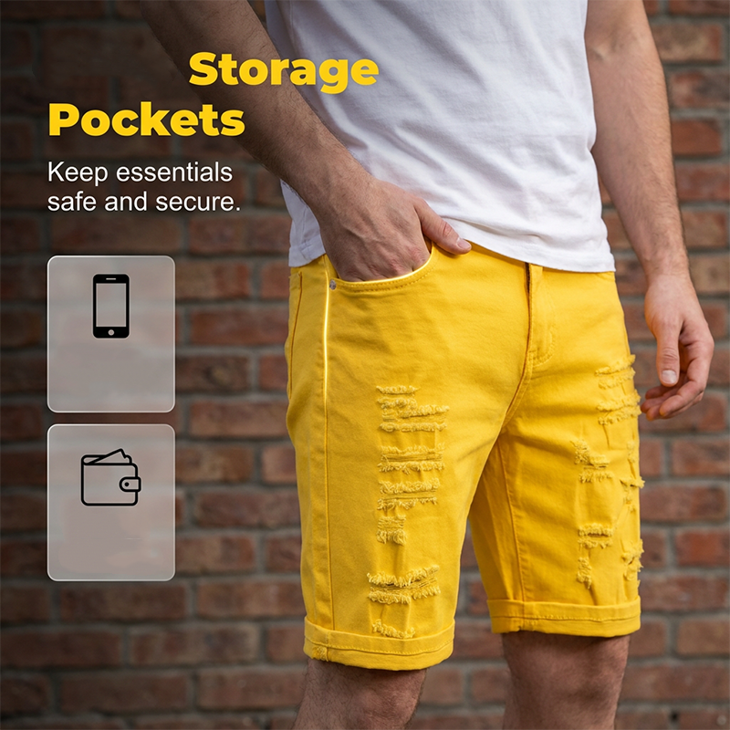 ⏳Time-Limited Special⏰Men's Casual Summer Ripped Shorts