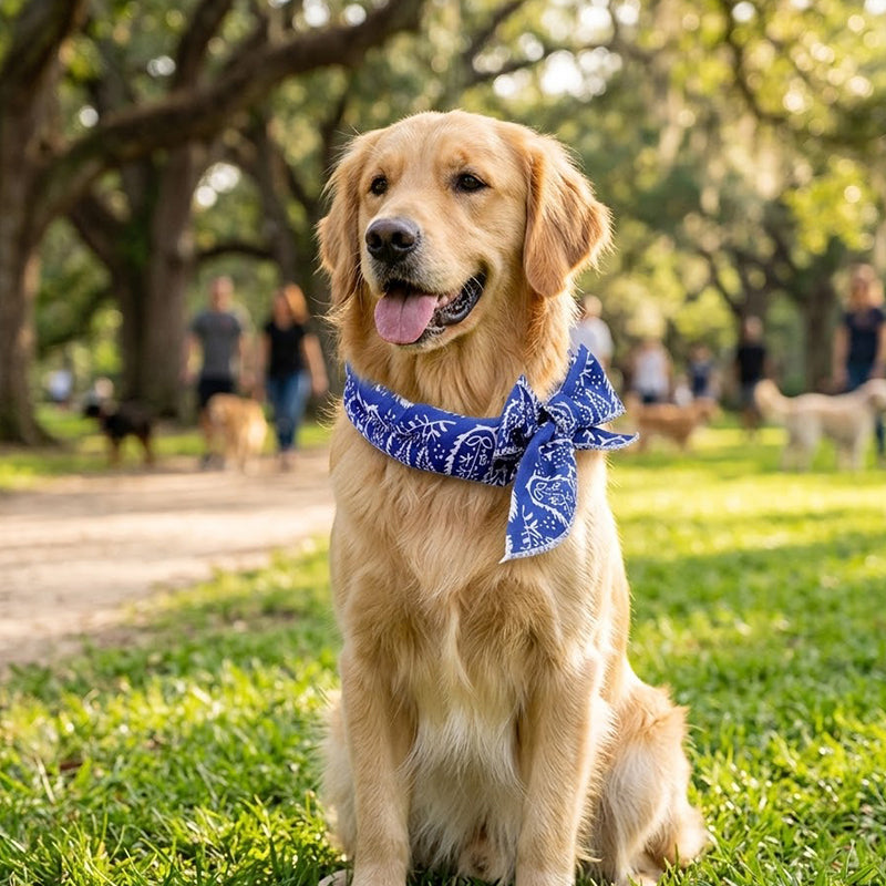 ❄️ Summer Pet Cooling Collar Wrap – Physical Cooling, Reusable, Adjustable 🌊