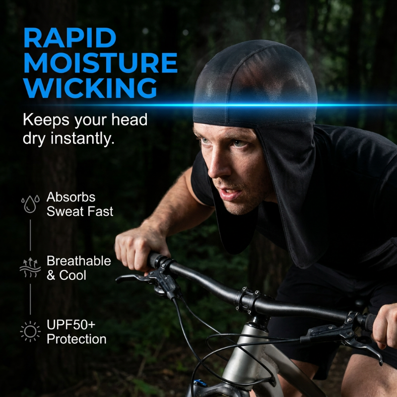 Breathable Outdoor Skull Cap with Neck Cover