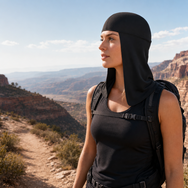 Breathable Outdoor Skull Cap with Neck Cover