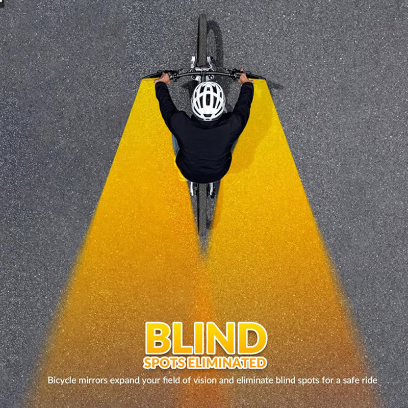 ⏳Time-Limited Special⏰360° Rotatable Bicycle Rearview Mirror – Shock-Absorbing Arm, Weather-Resistant, Universal Mount 🛡️