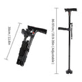 🦯💡 LIMITED-TIME 50% OFF! Multifunction Folding Walking Cane – Built-In Light, Emergency Alarm, Quad Base & 5-Level Height Adjustment