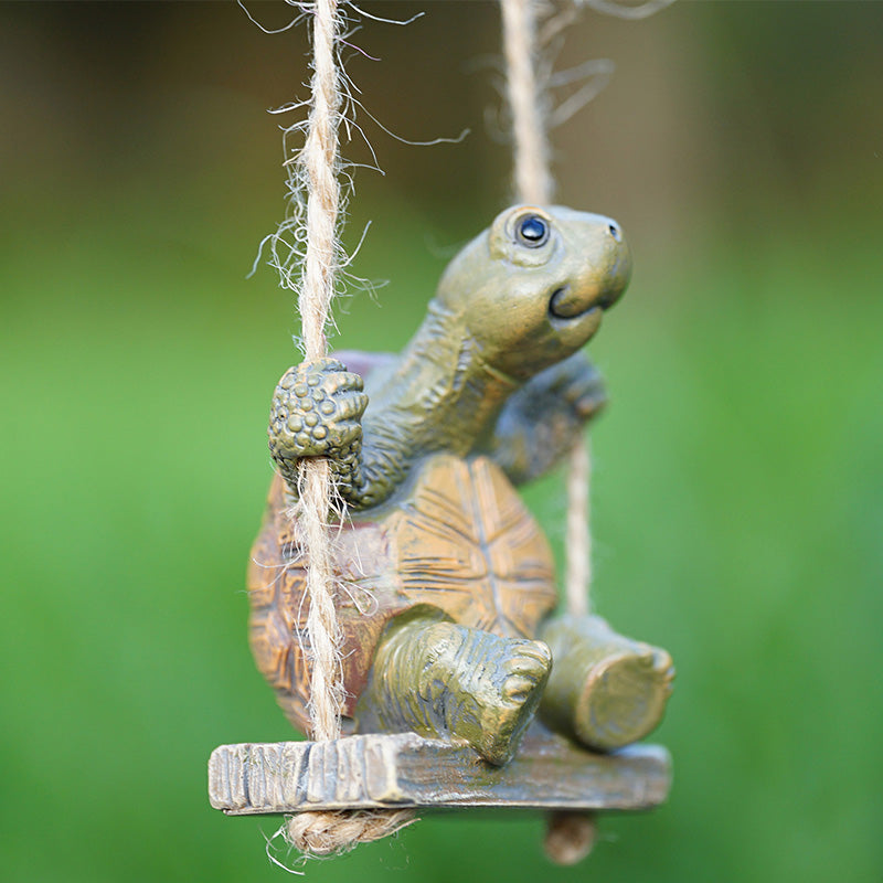 🐢Whimsical Turtle Swing Decor🌿