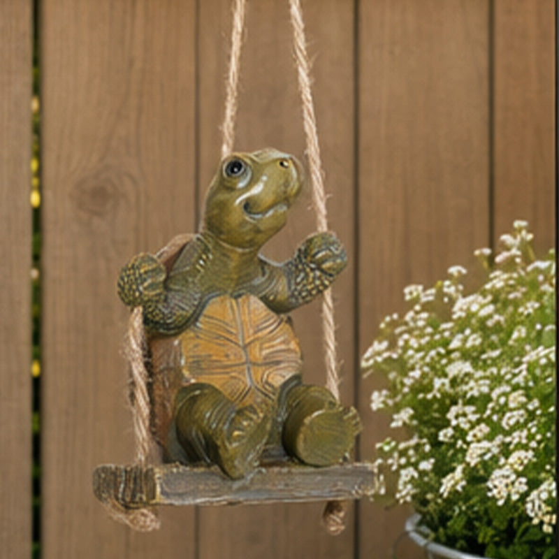 🐢Whimsical Turtle Swing Decor🌿