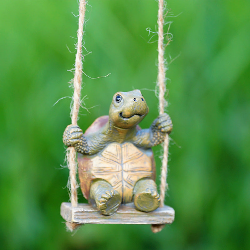 🐢Whimsical Turtle Swing Decor🌿