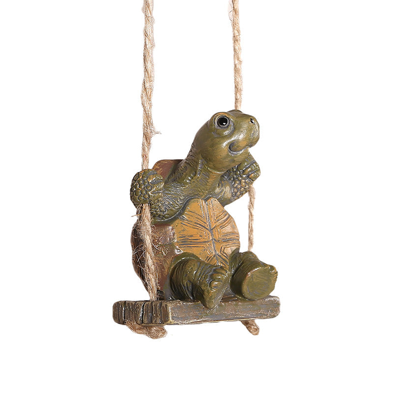 🐢Whimsical Turtle Swing Decor🌿