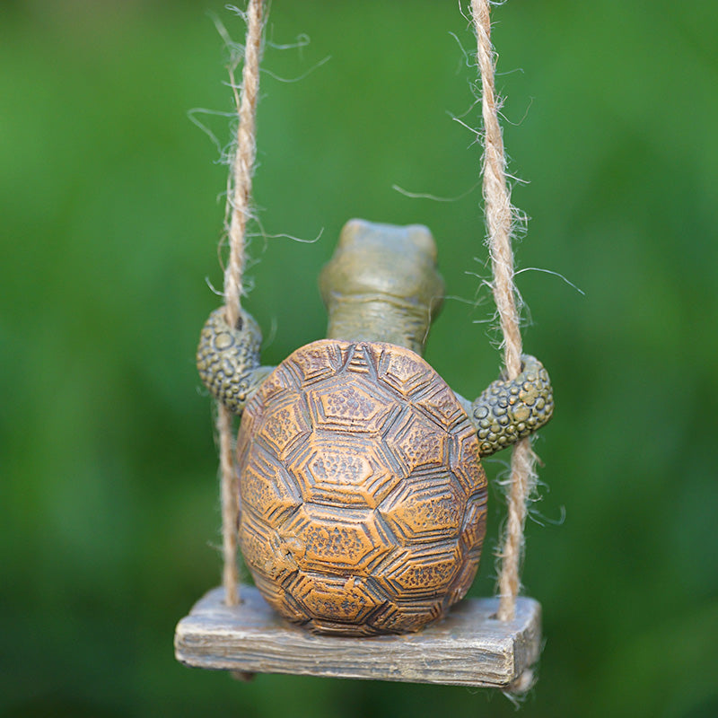 🐢Whimsical Turtle Swing Decor🌿