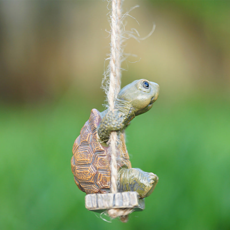 🐢Whimsical Turtle Swing Decor🌿