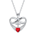 🥳2026 HOT SALE🥳💞50K+ SOLD!✨ 💝 Infinity Heart Cross Necklace with Wing Pendant – Faith & Eternal Love ✨