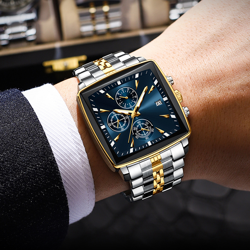 🎁2026 New Arrivals 50% OFF💥Men's Classic Square Dial Quartz Watch – Timeless & elegant – Durable band, perfect for daily or formal wear – reliable and stylish 🖤💼✨