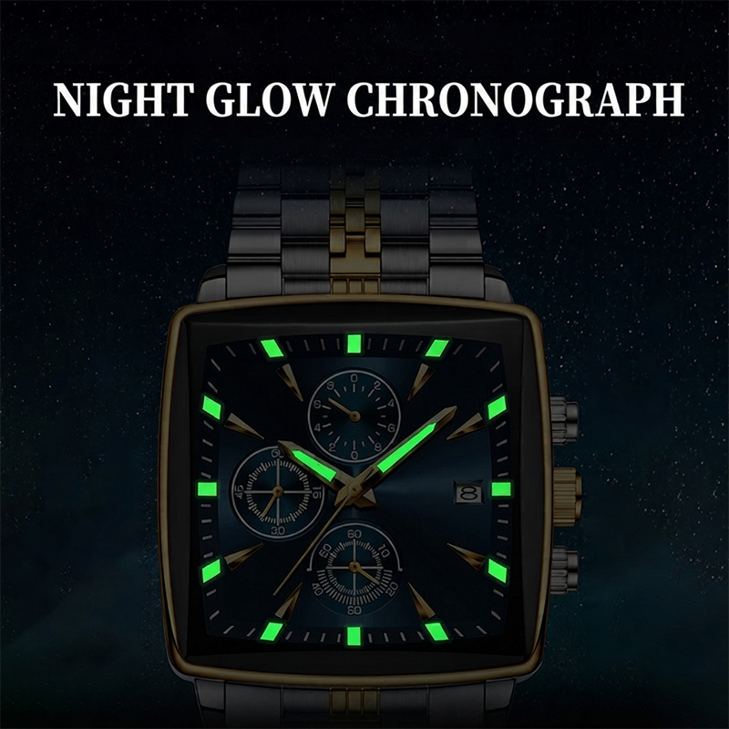 🎁2026 New Arrivals 50% OFF💥Men's Classic Square Dial Quartz Watch – Timeless & elegant – Durable band, perfect for daily or formal wear – reliable and stylish 🖤💼✨
