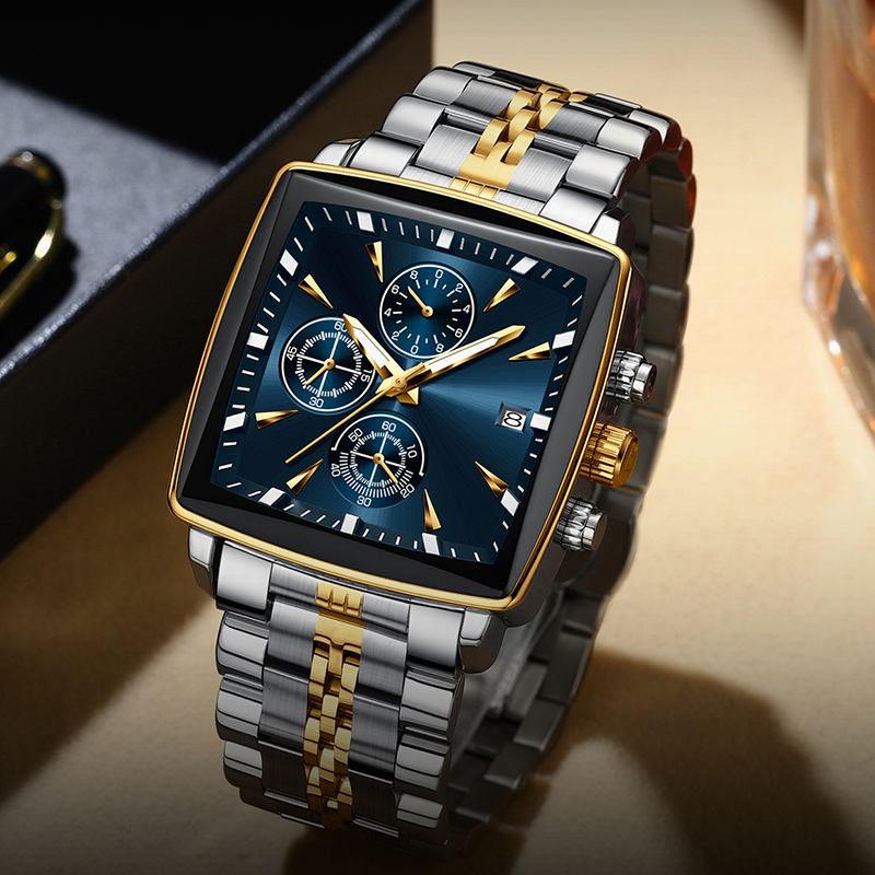 🎁2026 New Arrivals 50% OFF💥Men's Classic Square Dial Quartz Watch – Timeless & elegant – Durable band, perfect for daily or formal wear – reliable and stylish 🖤💼✨
