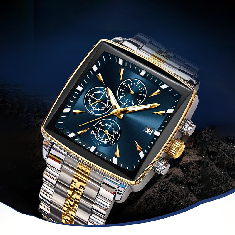 🎁2026 New Arrivals 50% OFF💥Men's Classic Square Dial Quartz Watch – Timeless & elegant – Durable band, perfect for daily or formal wear – reliable and stylish 🖤💼✨