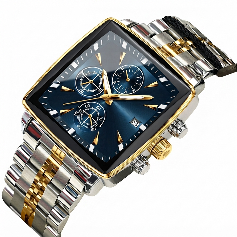 🎁2026 New Arrivals 50% OFF💥Men's Classic Square Dial Quartz Watch – Timeless & elegant – Durable band, perfect for daily or formal wear – reliable and stylish 🖤💼✨