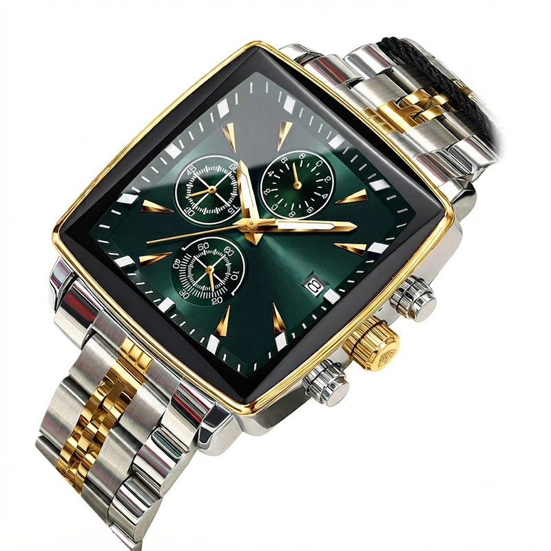 🎁2026 New Arrivals 50% OFF💥Men's Classic Square Dial Quartz Watch – Timeless & elegant – Durable band, perfect for daily or formal wear – reliable and stylish 🖤💼✨