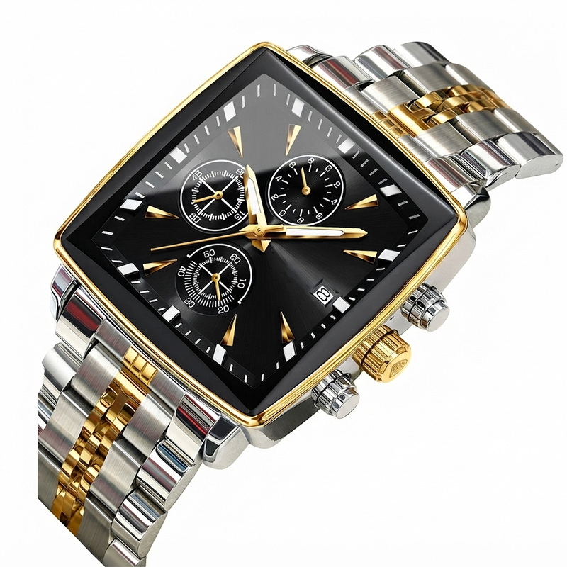 🎁2026 New Arrivals 50% OFF💥Men's Classic Square Dial Quartz Watch – Timeless & elegant – Durable band, perfect for daily or formal wear – reliable and stylish 🖤💼✨