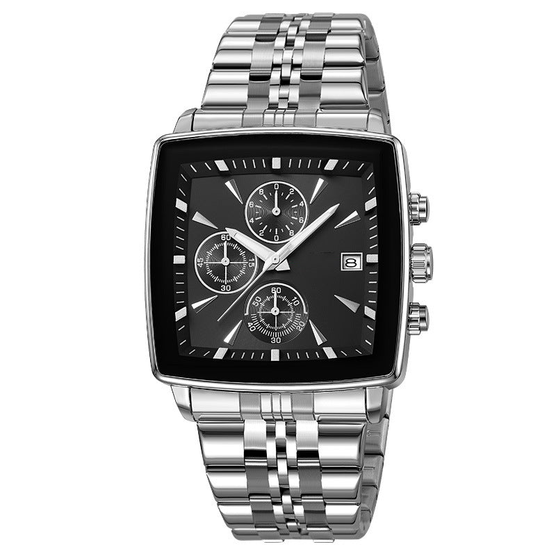 🎁2026 New Arrivals 50% OFF💥Men's Classic Square Dial Quartz Watch – Timeless & elegant – Durable band, perfect for daily or formal wear – reliable and stylish 🖤💼✨